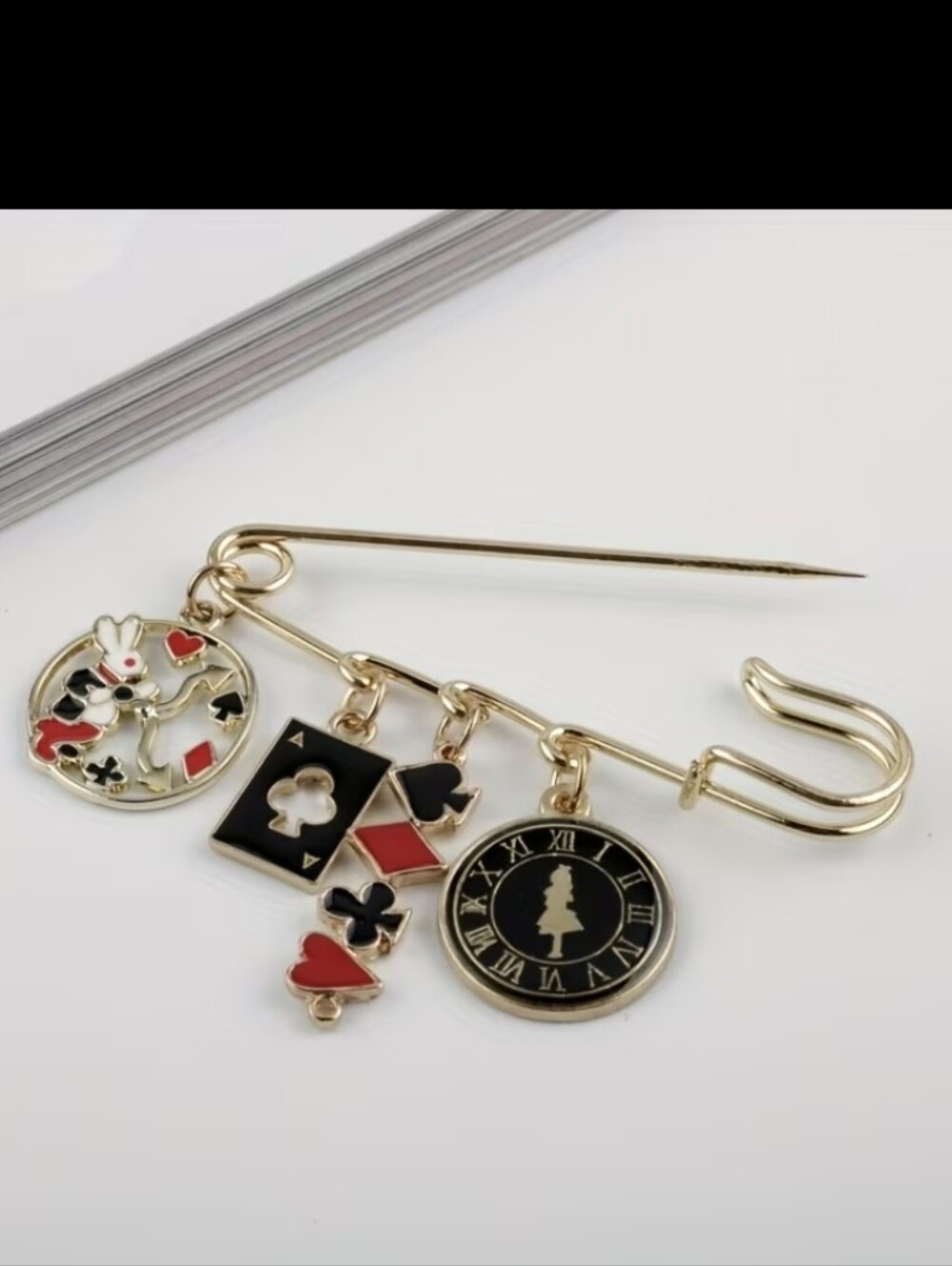 Alice In Wonderland Pin Charm/ Bag Charm NEW